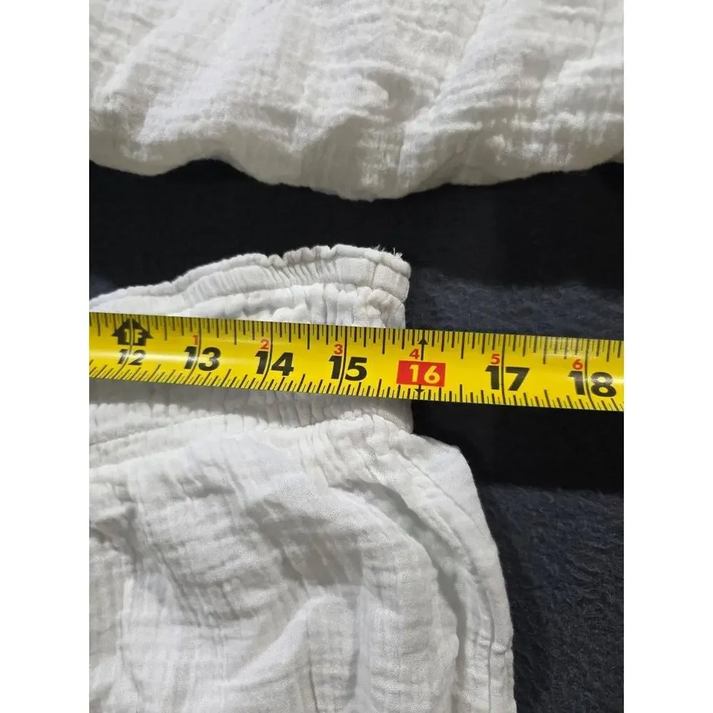 Lilly Pulitzer gauze cotton Y2K wide leg Pajamas Set White Size X-Large A010125